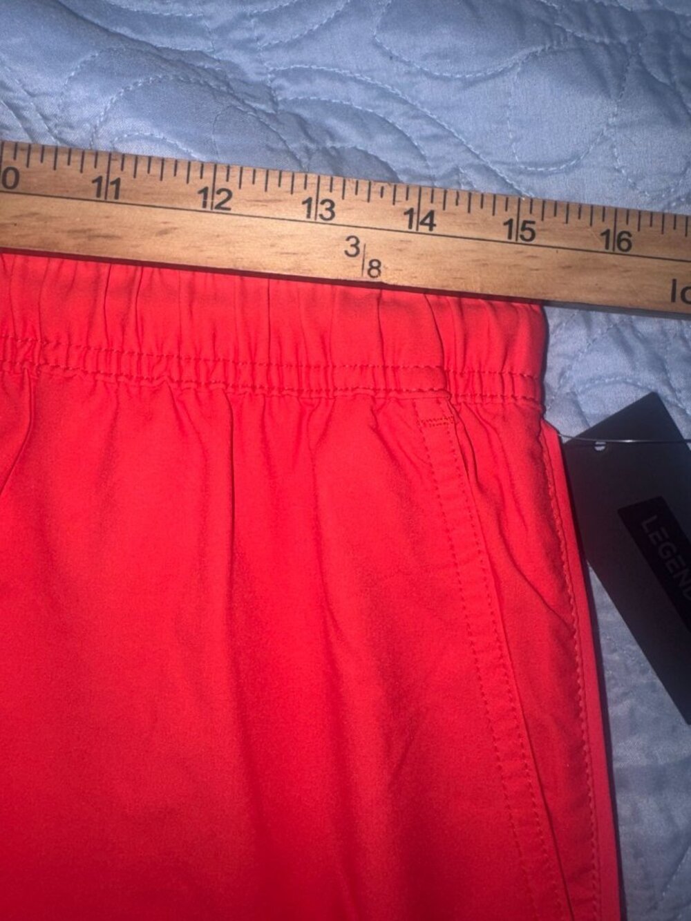 Legends Mens Red Multi-Color Athletic Shorts With Pockets & Drawstring Size L - Picture 6 of 6